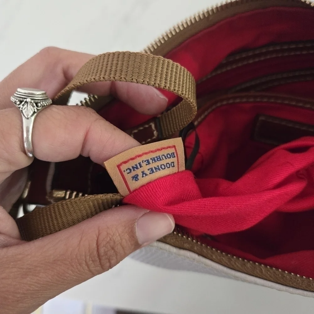 Dooney & Bourke Satchel Lizard Embossed Leather Small Kiley Hobo Handbag Lilac - Picture 5 of 11